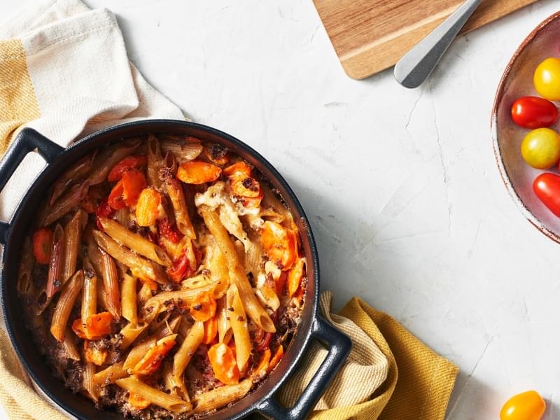 Kasvispasta uunissa elinahimanen