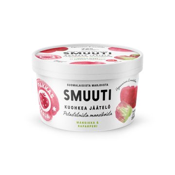 Smuuti hävikkijäätelö Mansikka & Raparperi
