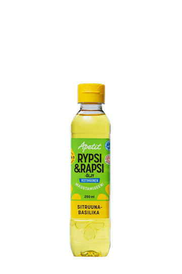 Apetit Kotimainen Rypsi&rapsiöljy sitruuna-basilika 250ml