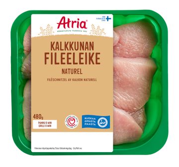 Atria Naturel Kalkkunan Ohut Leike Fileestä 480g
