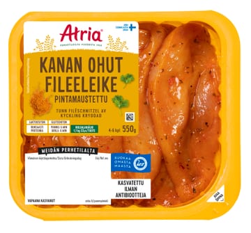 Atria Kanan Ohut Fileeleike Pintamaustettu 550g