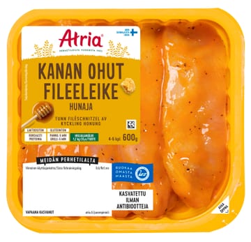 Atria Kanan Ohut Fileeleike Hunaja 600g