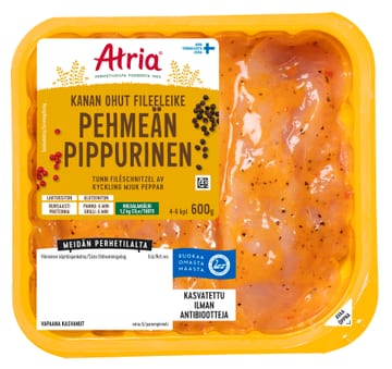 Atria Kanan Ohut Fileeleike Pehmeän Pippurinen 600g