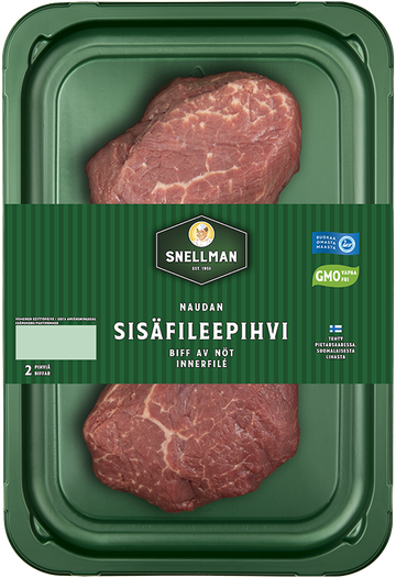 Snellman Naudan sisäfileepihvi 2 kpl n. 240 g