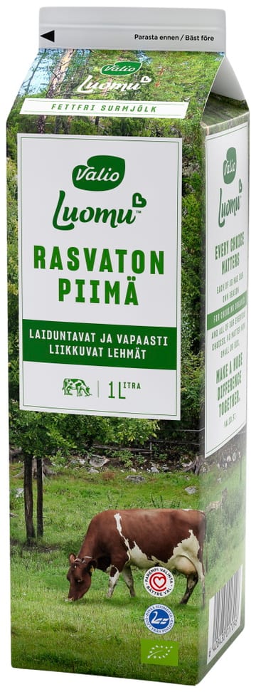Valio Luomu™ rasvaton piimä 1 l