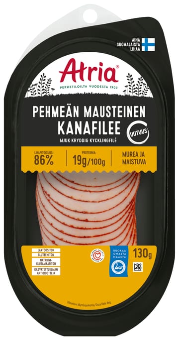 Atria Pehmeän Mausteinen Kanafilee 130g