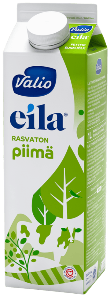Valio Eila® laktoositon rasvaton piimä 1 l