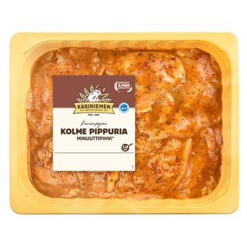 Kariniemen Kananpojan Minuuttipihvi, kolme pippuria