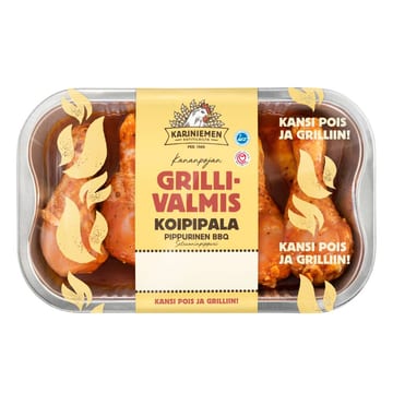 Kariniemen Kananpojan Grillivalmis koipipala pippurinen BBQ