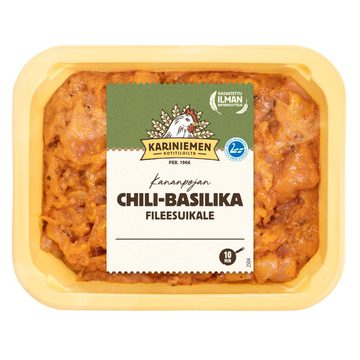 Kariniemen Kananpojan Fileesuikale, chili-basilika