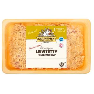 Kariniemen Kananpojan Minuuttipihvi leivitetty