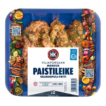 HK Viljaporsaan mehevä paistileike valkosipuli ja yrtit