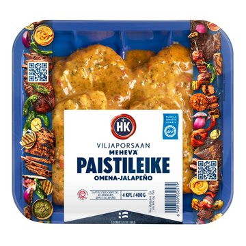 HK Viljaporsaan mehevä paistileike omena-jalapeño