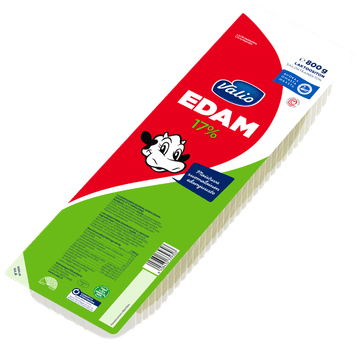 Valio Edam 17 % e800 g viipale