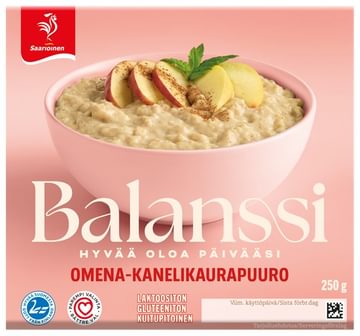 Saarioinen Balanssi Omena-kanelikaurapuuro 250 g
