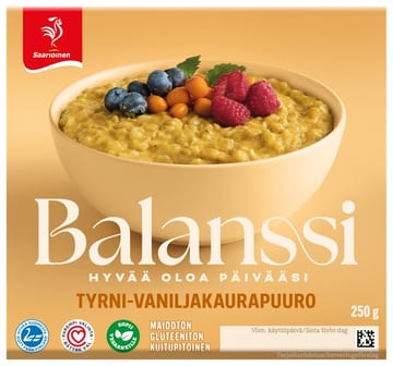 Saarioinen Balanssi Tyrni-vaniljakaurapuuro 250 g