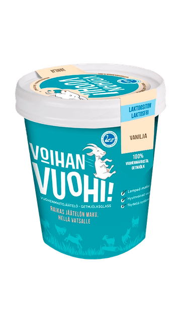 Voihan Vuohi Vuohenmaitojäätelö VANILJA