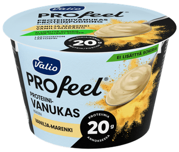Valio PROfeel® proteiinivanukas 180 g vanilja-marenki laktoositon