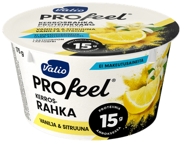 Valio PROfeel® kerrosproteiinirahka 175 g sitruuna laktoositon