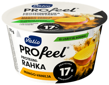 Valio PROfeel®  proteiinirahka sokeroimaton 175 g mango-vanilja laktoositon