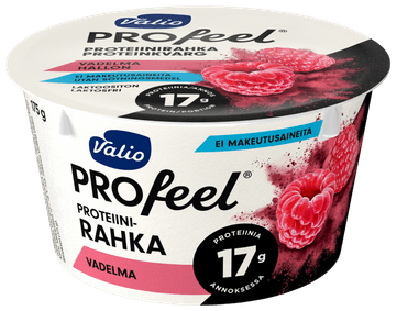 Valio PROfeel® proteiinirahka 175 g vadelma laktoositon