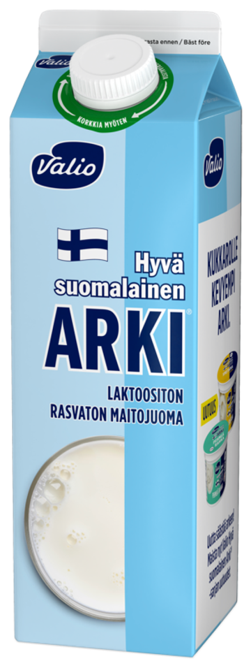 Valio Hyvä suomalainen Arki® Eila® rasvaton maitojuoma 1 L laktoositon