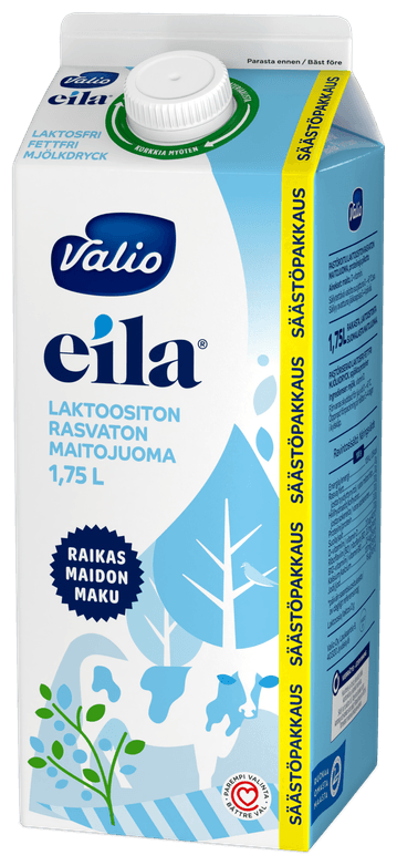 Valio Eila® Laktoositon maitojuoma 1,75 l rasvaton