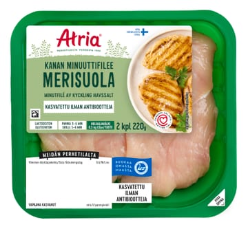 Atria Kanan Minuuttifilee Merisuola 220g