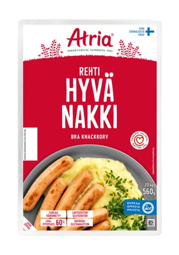 Atria Rehti Hyvä Nakki 560g