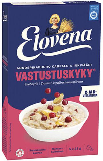 Elovena Annospikapuuro Vastustuskyky Karpalo & Inkivääri