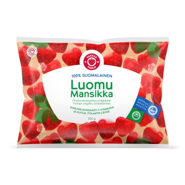 Pakkasmarja 100 % suomalainen luomumansikka