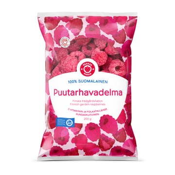 Pakkasmarja 200g Suomalainen puutarhavadelma