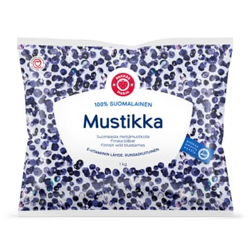 Pakkasmarja 100 % suomalainen mustikka 1kg