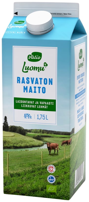 Valio Luomu™ rasvaton maito 1,75 l