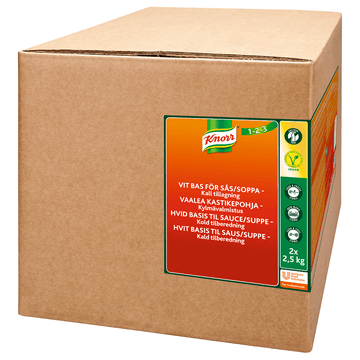 Knorr Vaalea kastikepohja, kylmävalmistus 2x2,5kg/62,5L