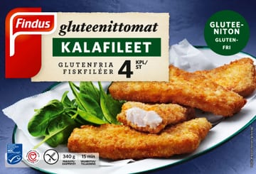 Findus Gluteenittomat kalafileet MSC 340 g