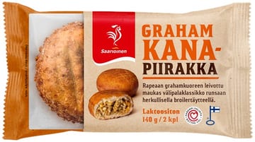 Saarioinen Grahamkanapiirakka 2 kpl 140 g