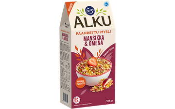 Fazer Alku Mansikka & omena paahdettu mysli 375 g
