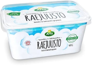 Arla® Rasvaton raejuusto Lakstoositon 400 g