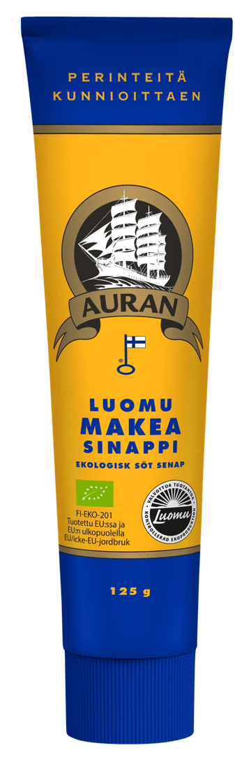 Auran Luomu makea sinappi 125 g