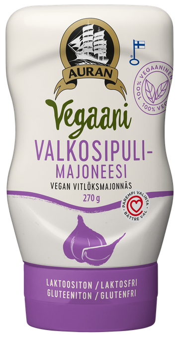 Auran Vegaani valkosipulimajoneesi 270 g