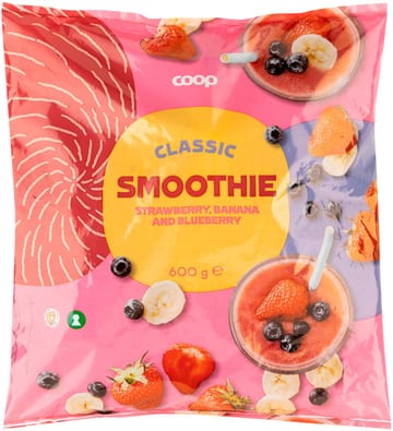 Coop Classic Smoothie Strawberry, banana and blueberry