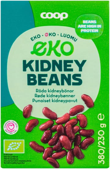 Coop Luomu Kidney beans Punaiset kidneypavut