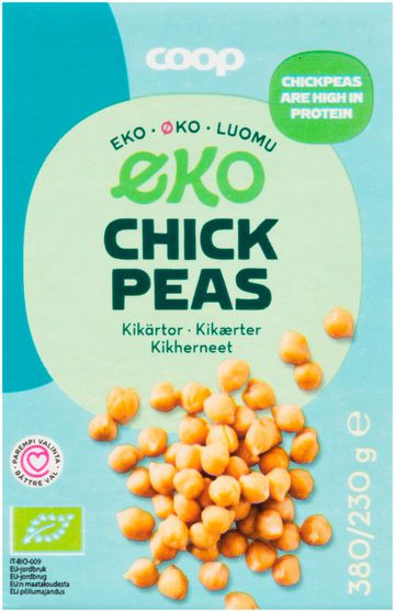 Coop Luomu Chickpeas Kikherneet