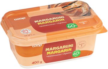 Coop Margariini 60 % Vähälaktoosinen