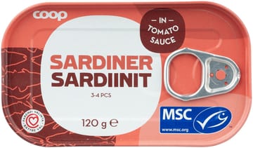 Coop Sardiinit in tomato sauce