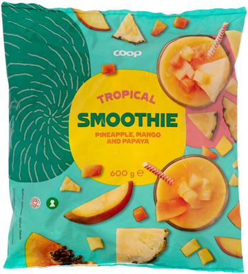 Coop Tropical smoothie Pineapple, mango and papaya