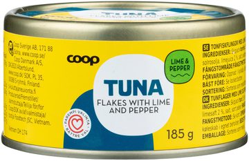 Coop Tuna flakes with lime and pepper tonnikala