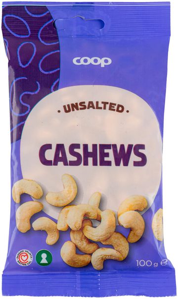 Coop Unsalted Cashews