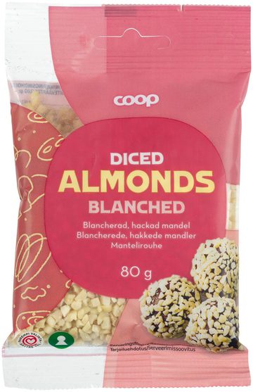 Coop Diced Almonds Blanched Mantelirouhe